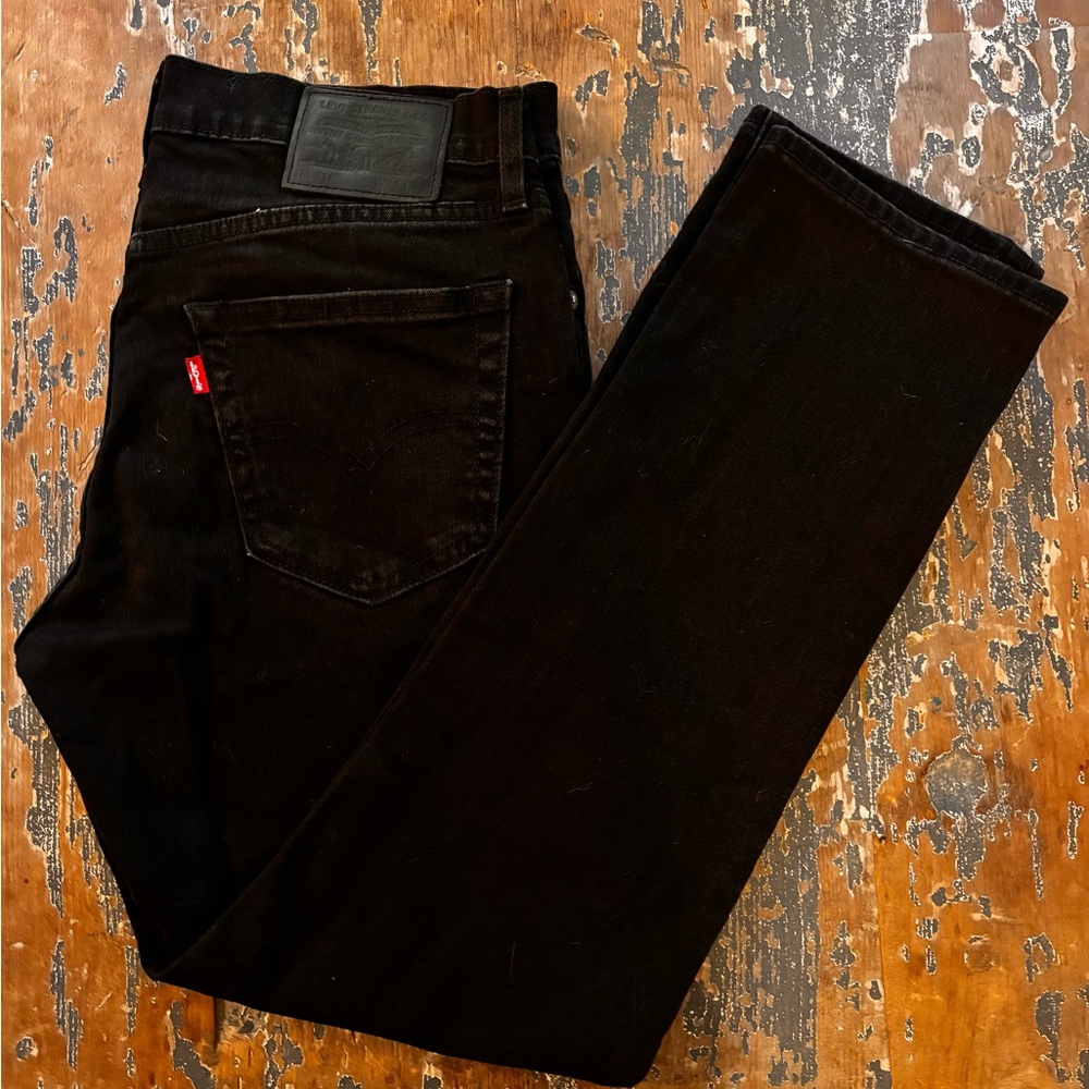 Levi's Men's Dark Black Slim Jeans